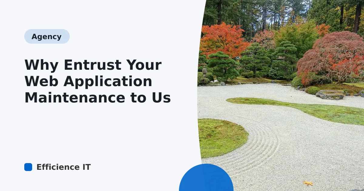 Why Entrust Your Web Application Maintenance to Us