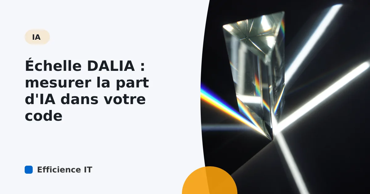 Échelle DALIA : mesurer la part d'IA dans votre code