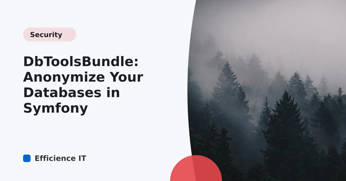 DbToolsBundle: Anonymize Your Databases in Symfony