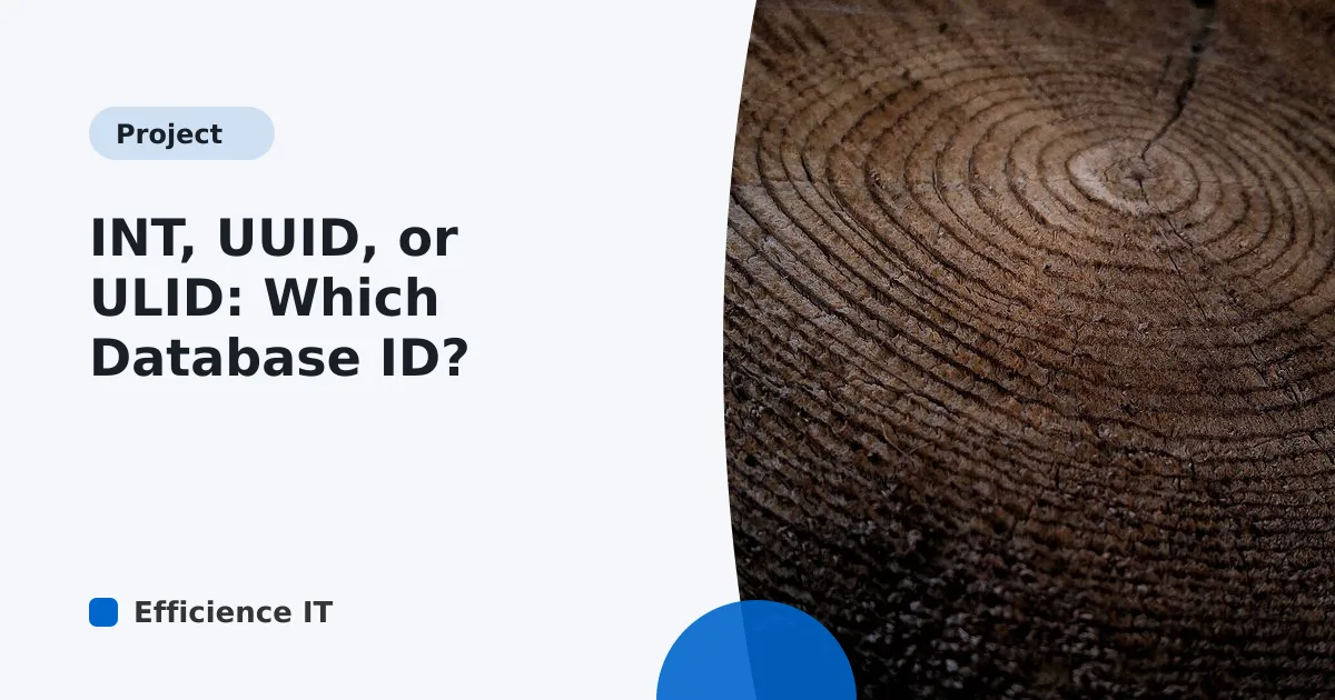 INT, UUID, or ULID: Which Database ID?