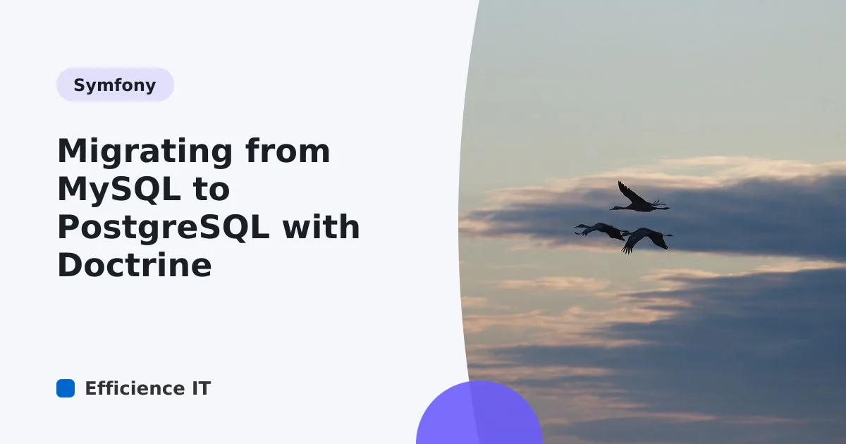 Migrating from MySQL to PostgreSQL with Doctrine