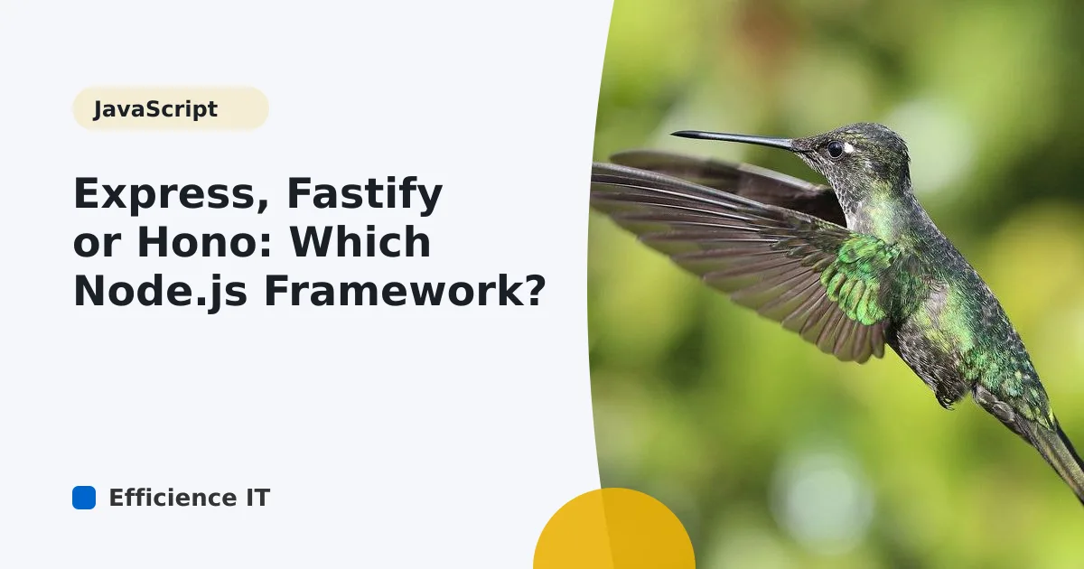 Express, Fastify or Hono: Which Node.js Framework?