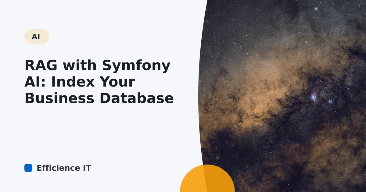 RAG with Symfony AI: Index Your Business Database