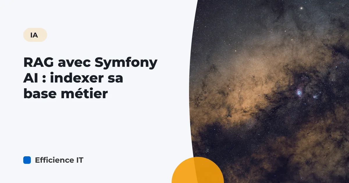 RAG avec Symfony AI : indexer sa base métier