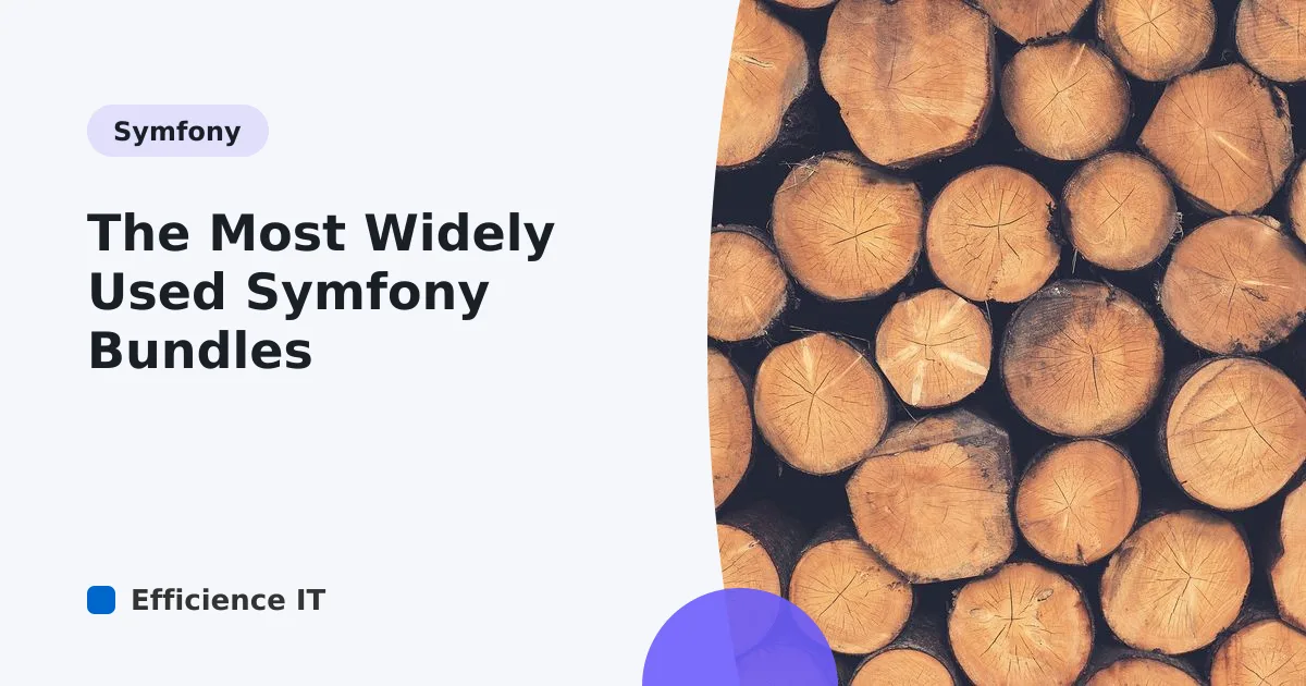 The Most Widely Used Symfony Bundles