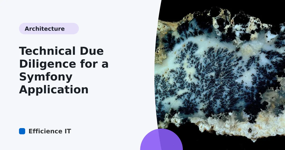 Technical Due Diligence for a Symfony Application
