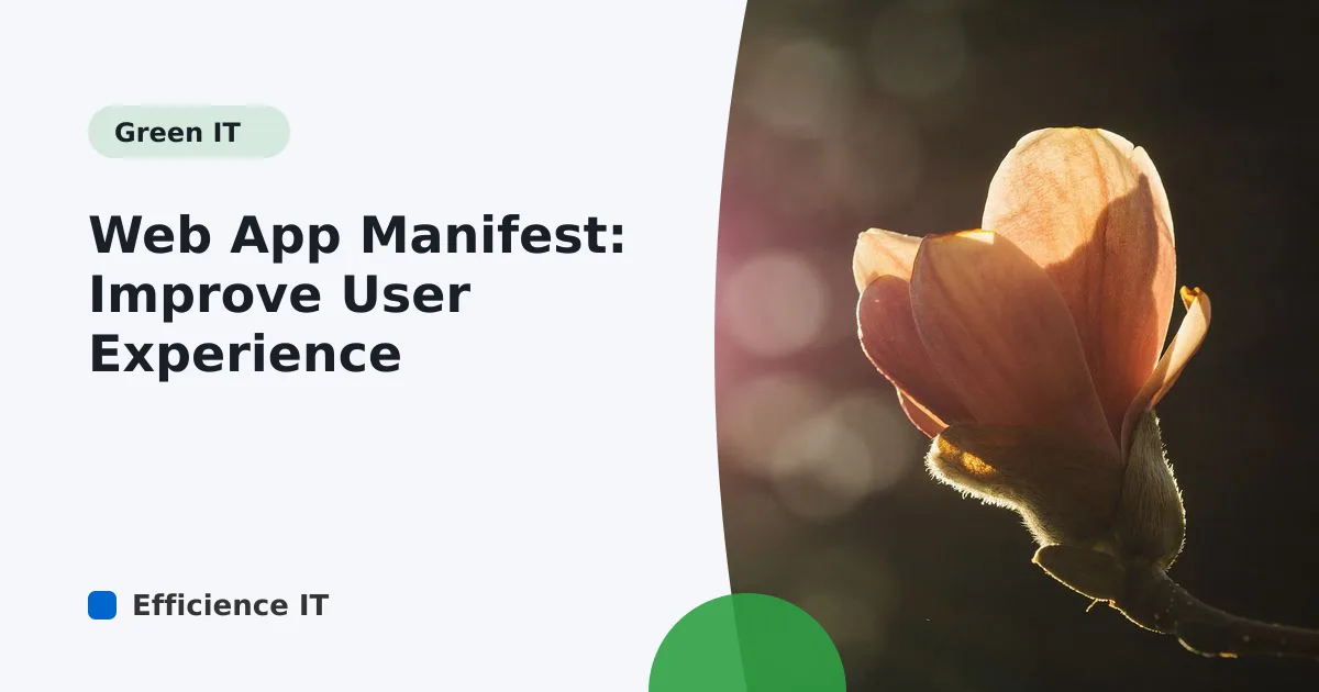 Web App Manifest: Improve User Experience