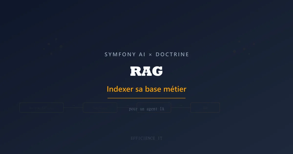 RAG avec Symfony AI et Doctrine : indexer sa base métier pour un agent IA